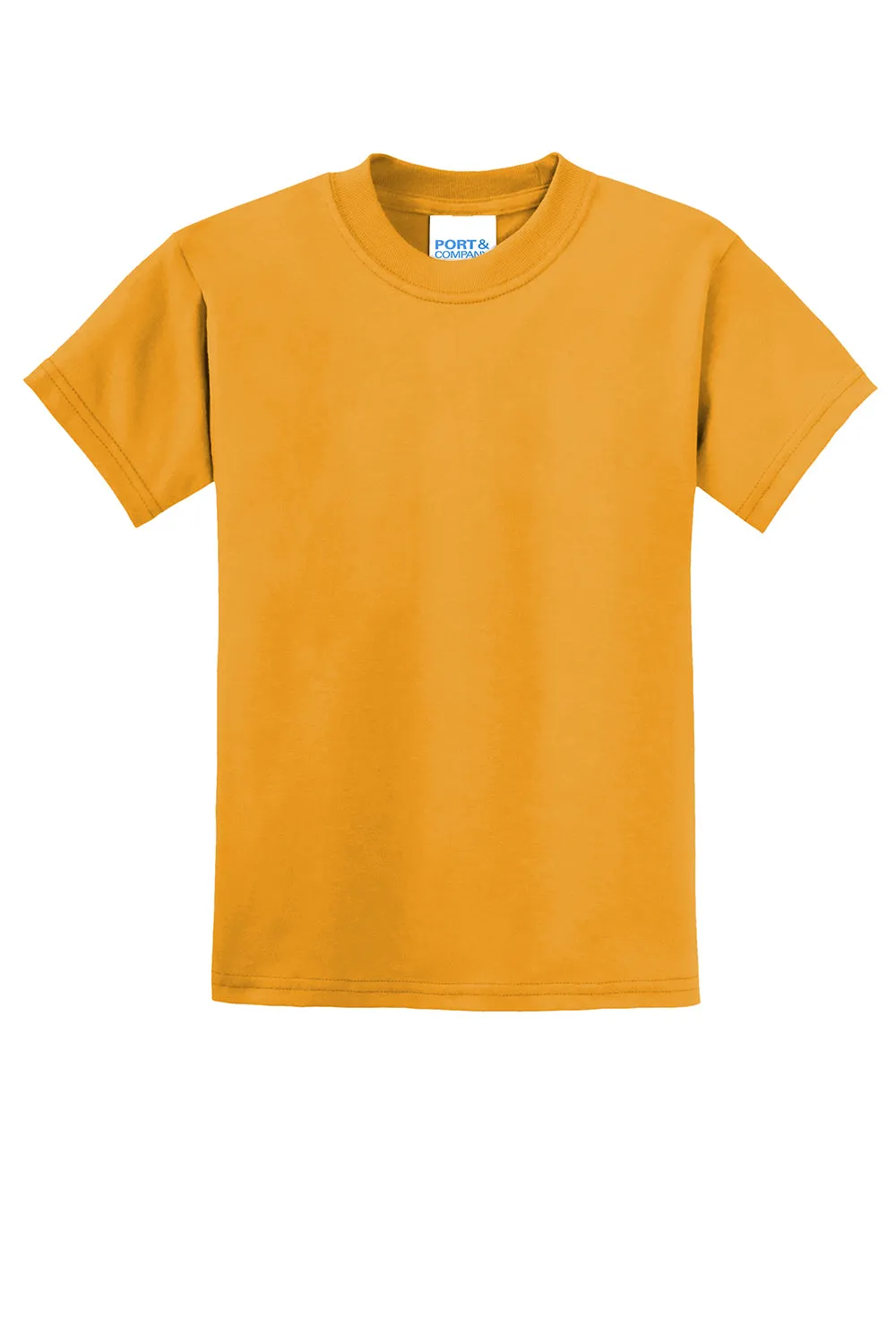 Port & Company Youth Core Short Sleeve Crewneck T-Shirt - Gold  Buy the latest Clothing Port-Company