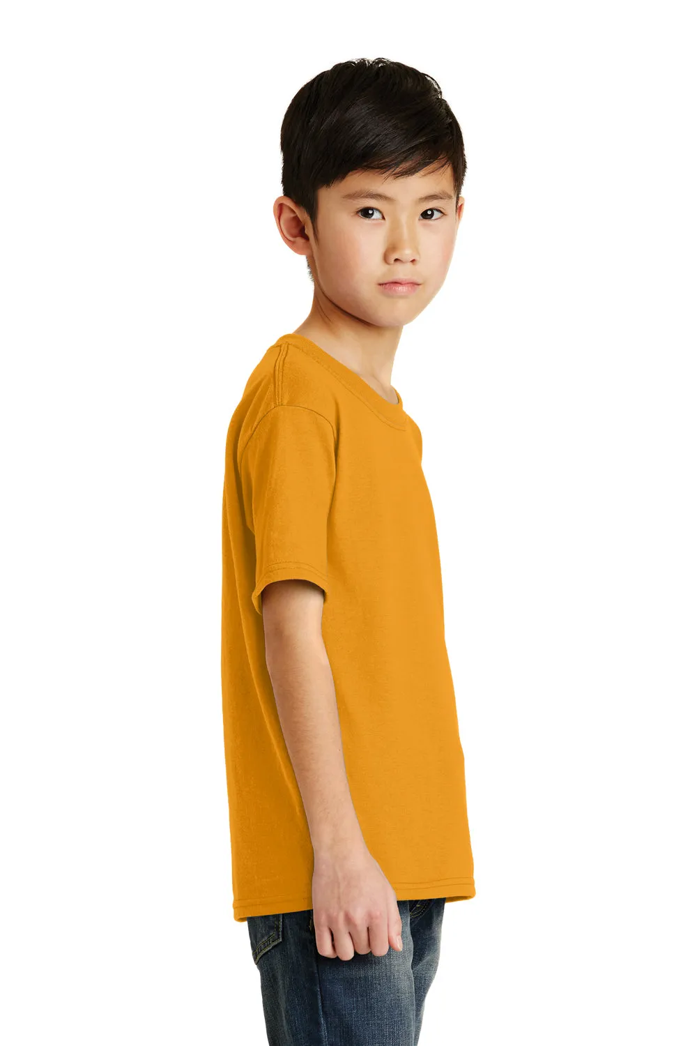 Port & Company Youth Core Short Sleeve Crewneck T-Shirt - Gold  Buy the latest Clothing Port-Company