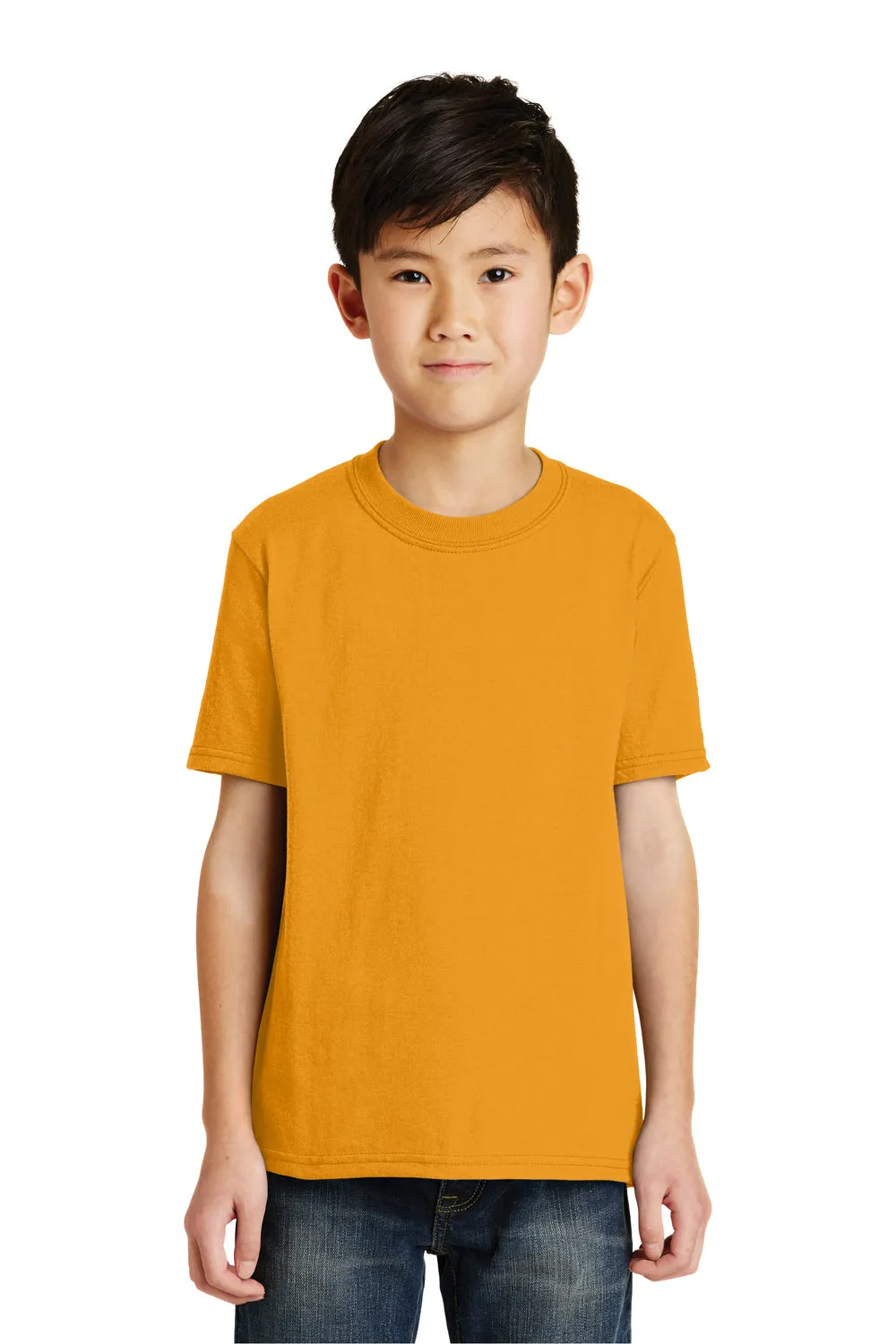 Port & Company Youth Core Short Sleeve Crewneck T-Shirt - Gold  Buy the latest Clothing Port-Company