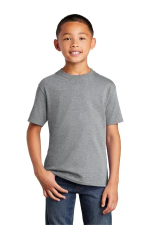 Port & Company Youth Core Short Sleeve Crewneck T-Shirt - Heather Grey  Buy the latest Clothing Port-Company