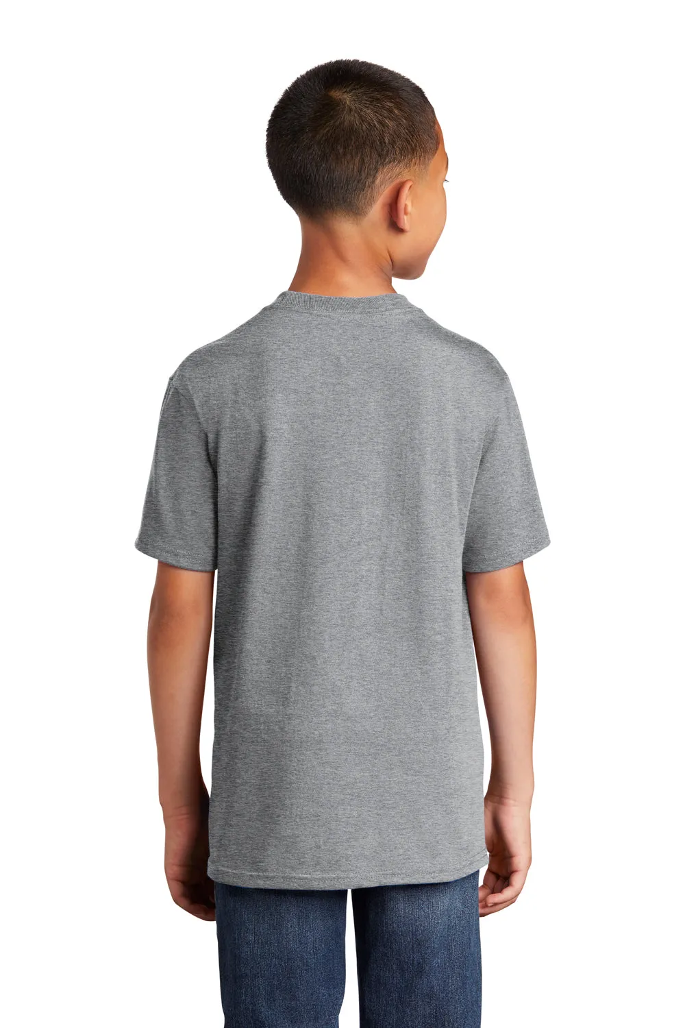 Port & Company Youth Core Short Sleeve Crewneck T-Shirt - Heather Grey  Buy the latest Clothing Port-Company