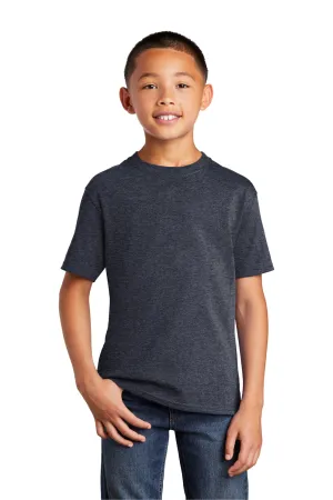Port & Company Youth Core Short Sleeve Crewneck T-Shirt - Heather Navy Blue  Buy the latest Clothing Port-Company