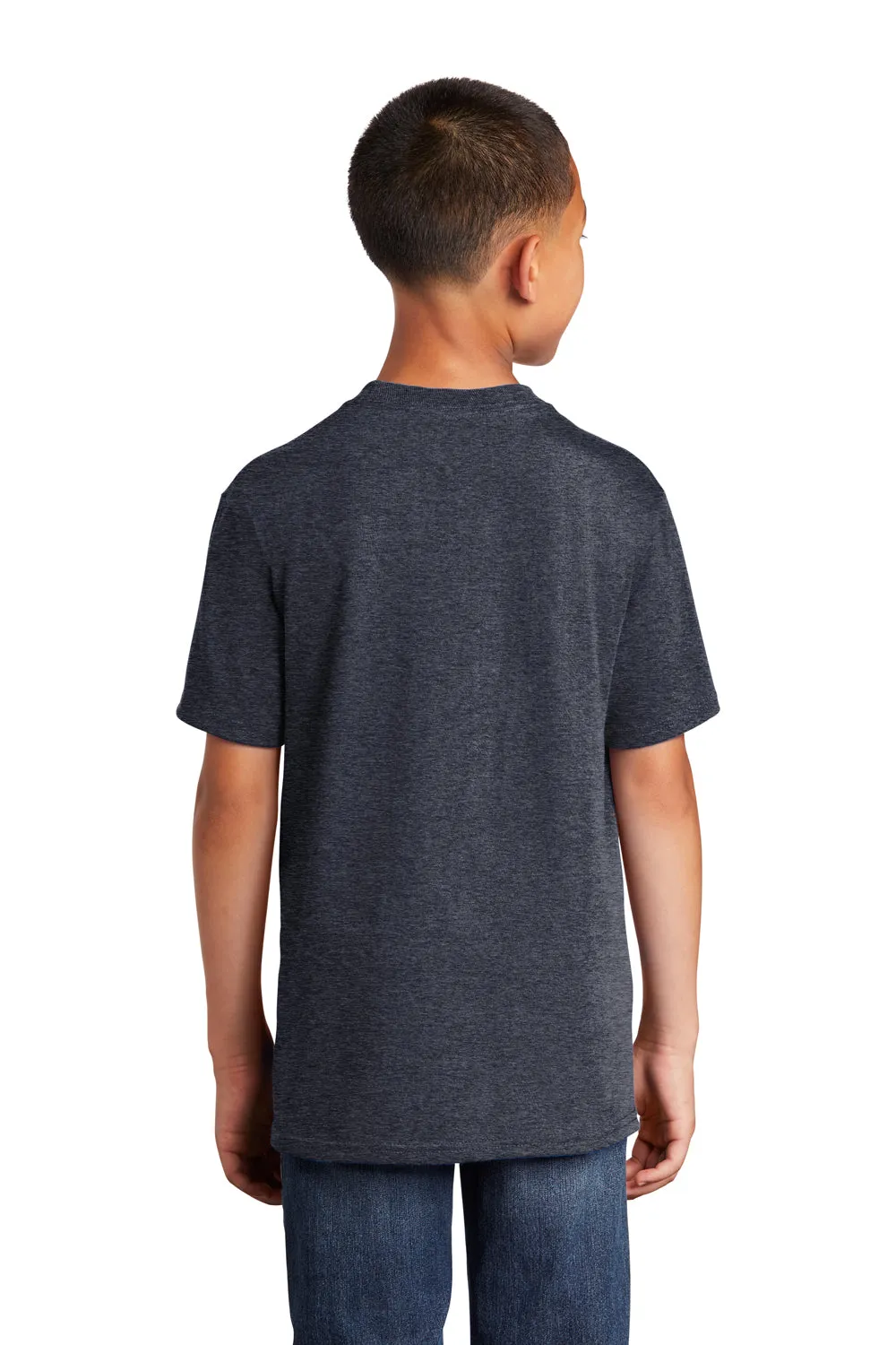 Port & Company Youth Core Short Sleeve Crewneck T-Shirt - Heather Navy Blue  Buy the latest Clothing Port-Company