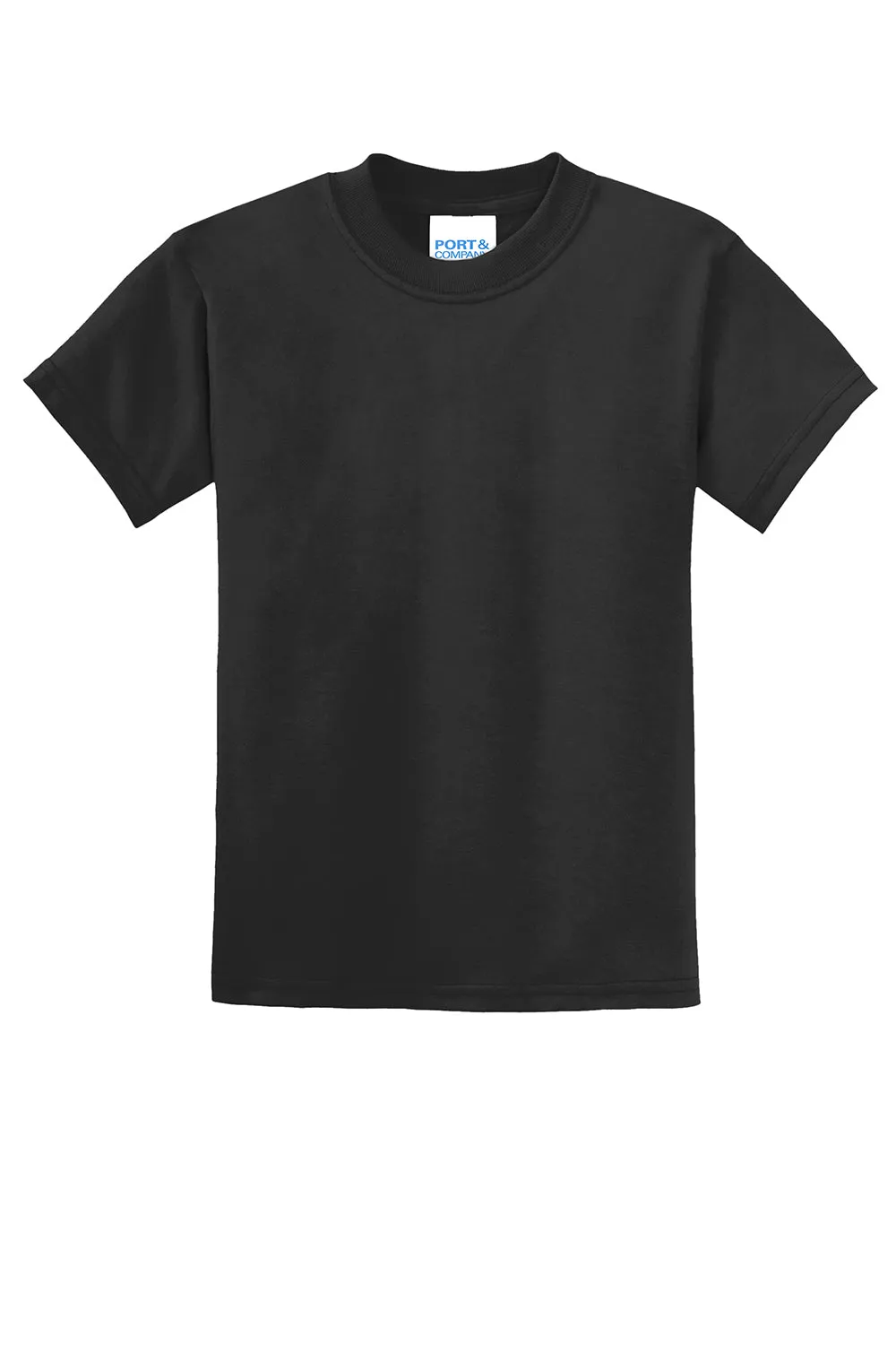 Port & Company Youth Core Short Sleeve Crewneck T-Shirt - Jet Black  Buy the latest Clothing Port-Company