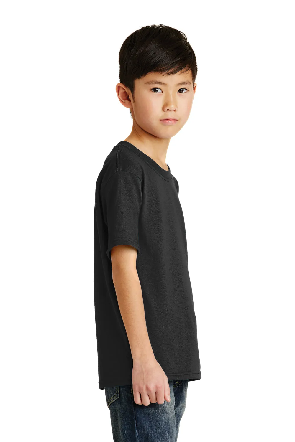 Port & Company Youth Core Short Sleeve Crewneck T-Shirt - Jet Black  Buy the latest Clothing Port-Company
