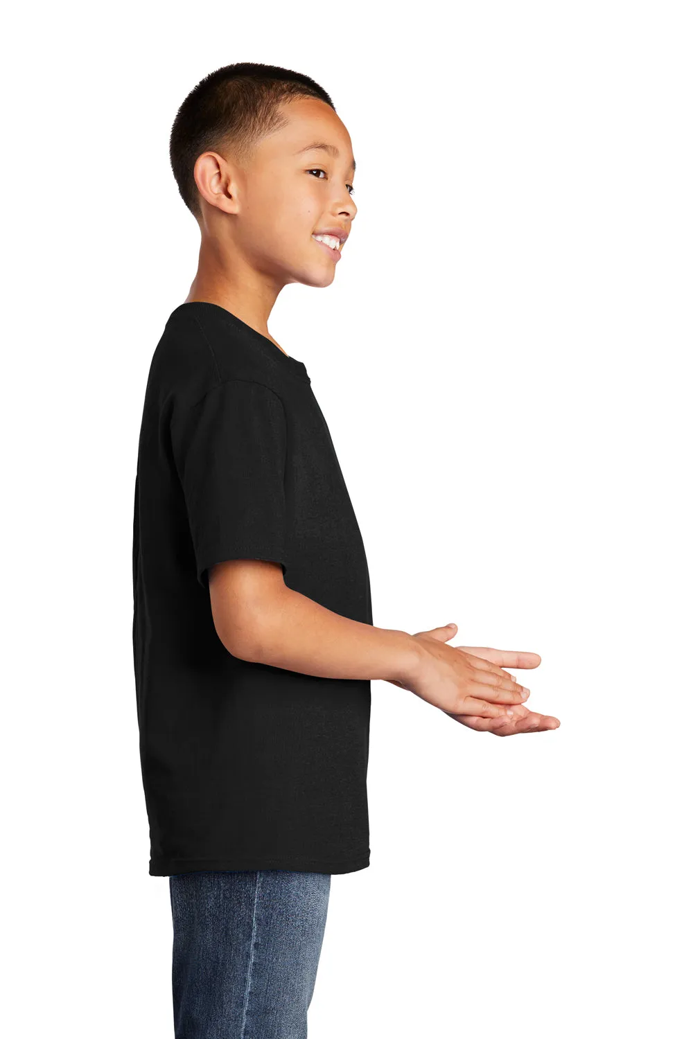 Port & Company Youth Core Short Sleeve Crewneck T-Shirt - Jet Black  Buy the latest Clothing Port-Company