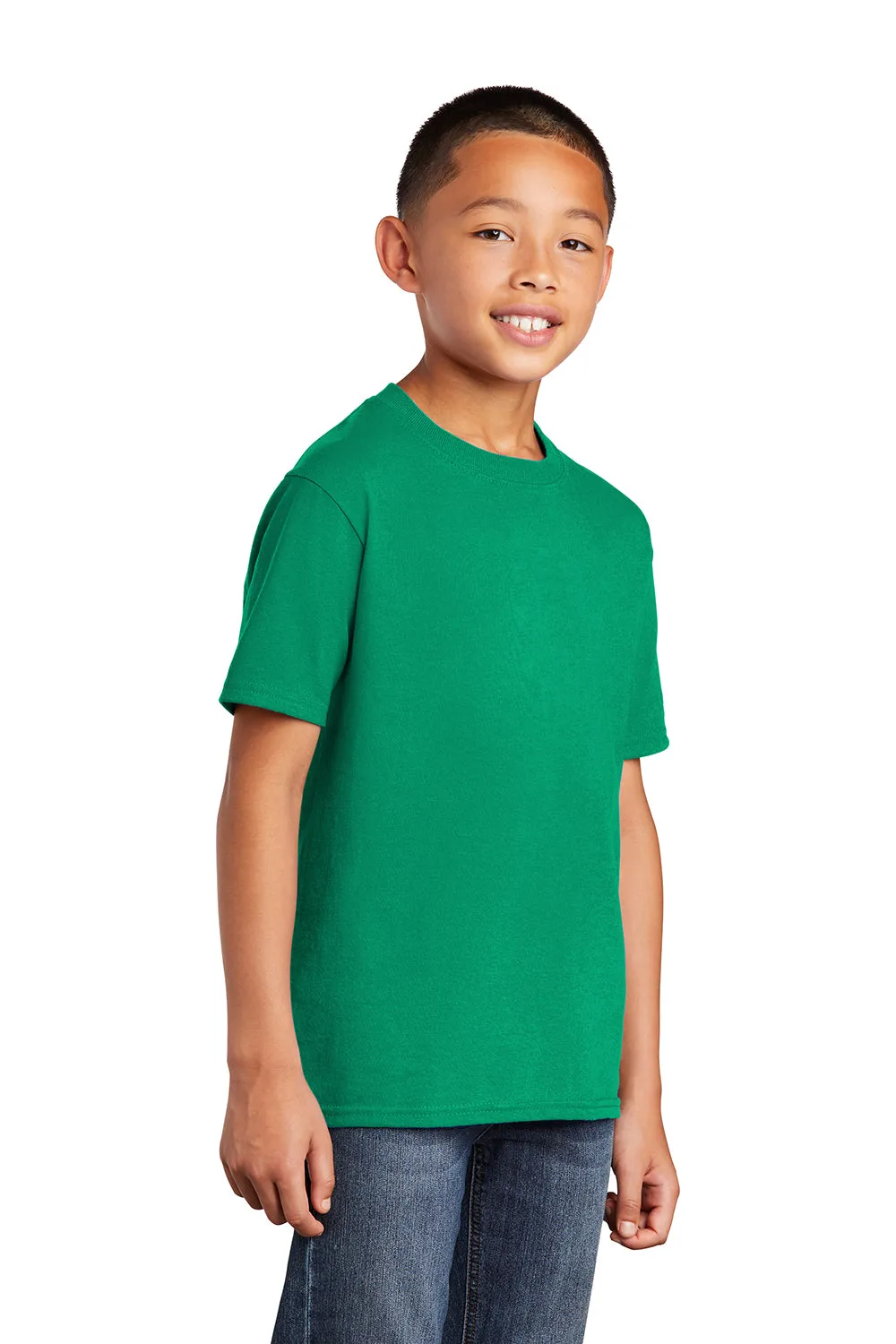 Port & Company Youth Core Short Sleeve Crewneck T-Shirt - Kelly Green  Buy the latest Clothing Port-Company
