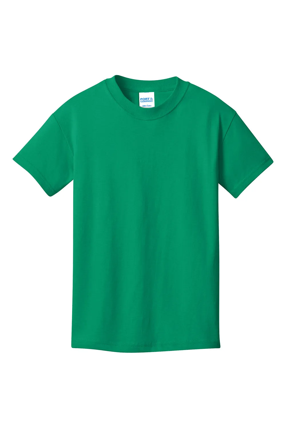 Port & Company Youth Core Short Sleeve Crewneck T-Shirt - Kelly Green  Buy the latest Clothing Port-Company