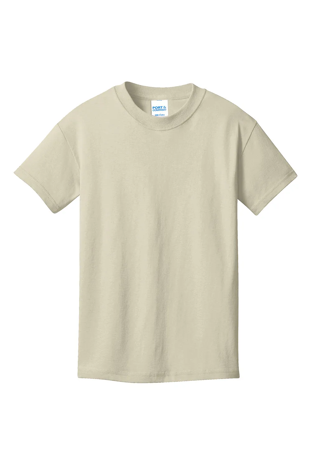 Port & Company Youth Core Short Sleeve Crewneck T-Shirt - Natural  Buy the latest Clothing Port-Company