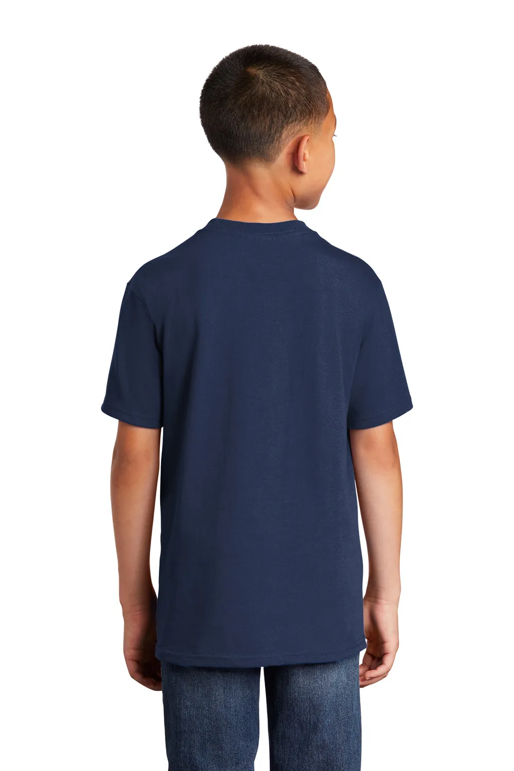 Port & Company Youth Core Short Sleeve Crewneck T-Shirt - Navy Blue  Buy the latest Clothing Port-Company
