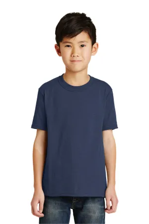 Port & Company Youth Core Short Sleeve Crewneck T-Shirt - Navy Blue  Buy the latest Clothing Port-Company