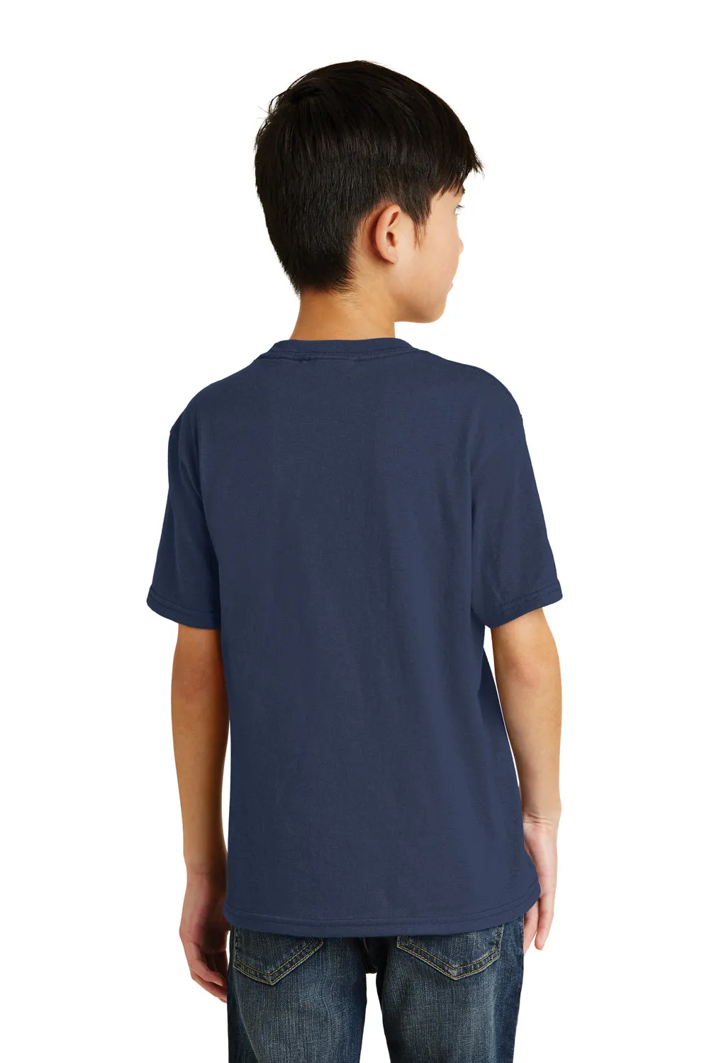 Port & Company Youth Core Short Sleeve Crewneck T-Shirt - Navy Blue  Buy the latest Clothing Port-Company