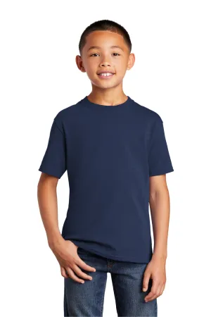 Port & Company Youth Core Short Sleeve Crewneck T-Shirt - Navy Blue  Buy the latest Clothing Port-Company