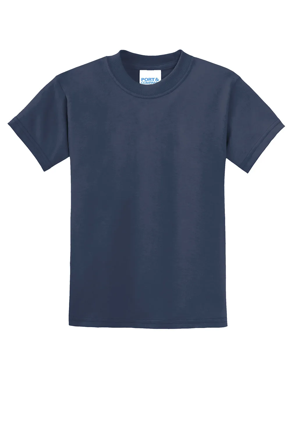 Port & Company Youth Core Short Sleeve Crewneck T-Shirt - Navy Blue  Buy the latest Clothing Port-Company
