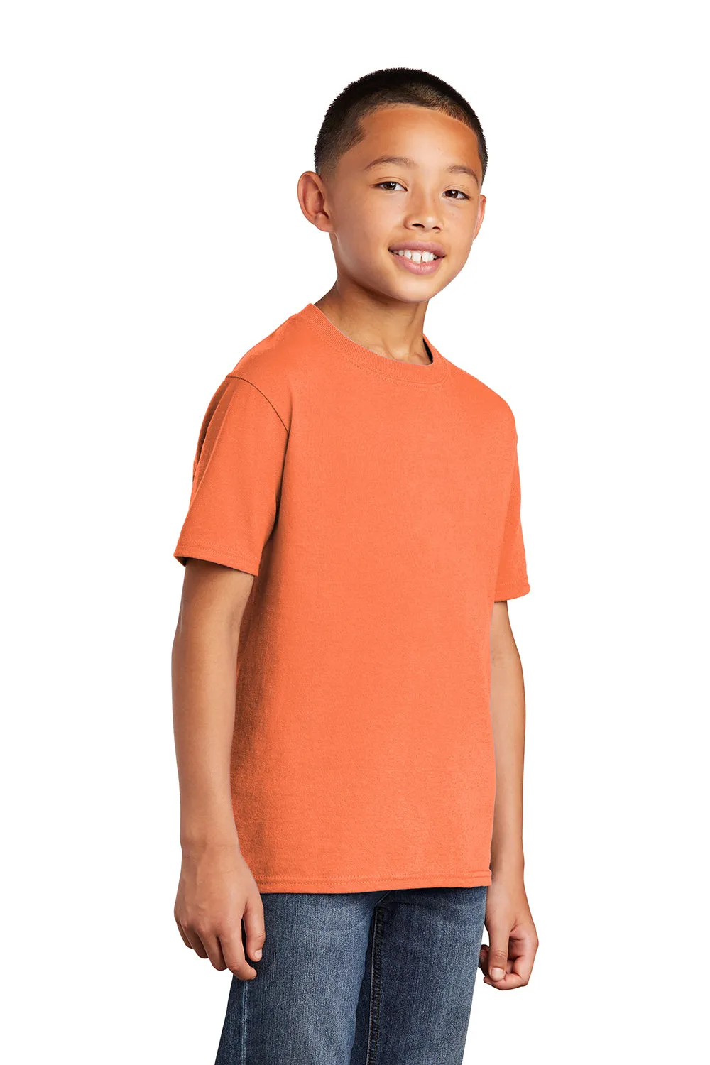 Port & Company Youth Core Short Sleeve Crewneck T-Shirt - Neon Orange  Buy the latest Clothing Port-Company
