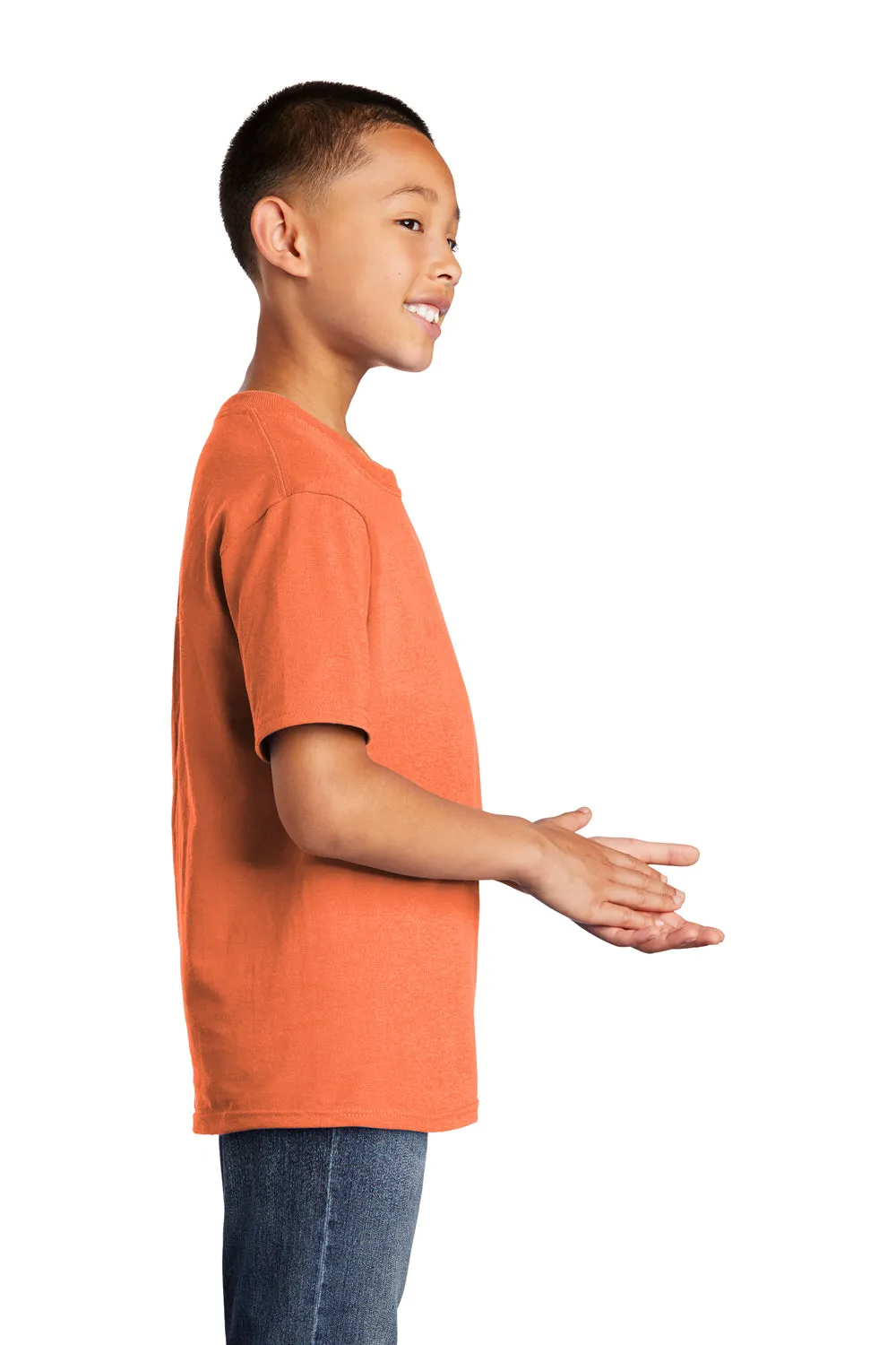 Port & Company Youth Core Short Sleeve Crewneck T-Shirt - Neon Orange  Buy the latest Clothing Port-Company