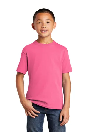 Port & Company Youth Core Short Sleeve Crewneck T-Shirt - Neon Pink  Buy the latest Clothing Port-Company
