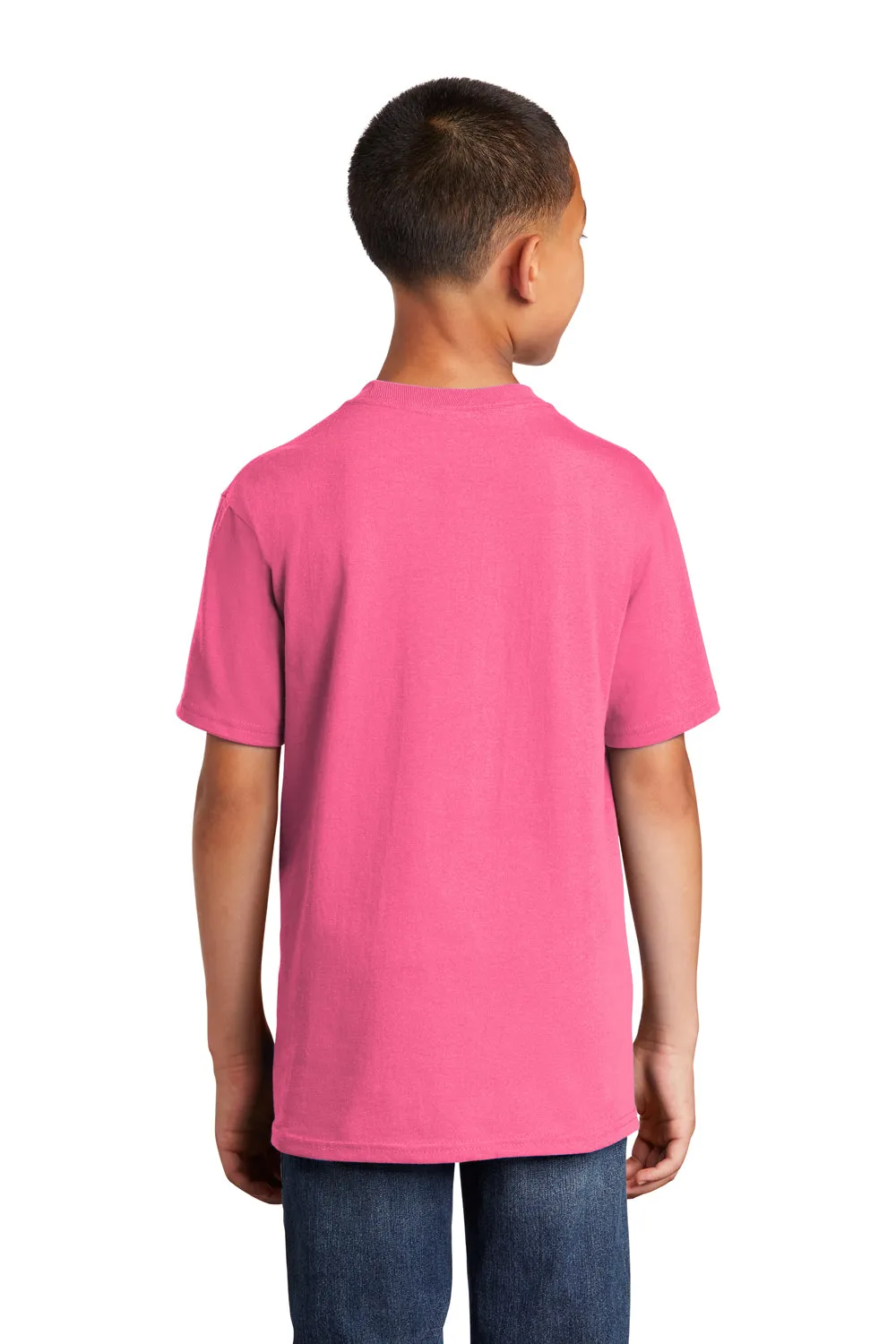 Port & Company Youth Core Short Sleeve Crewneck T-Shirt - Neon Pink  Buy the latest Clothing Port-Company