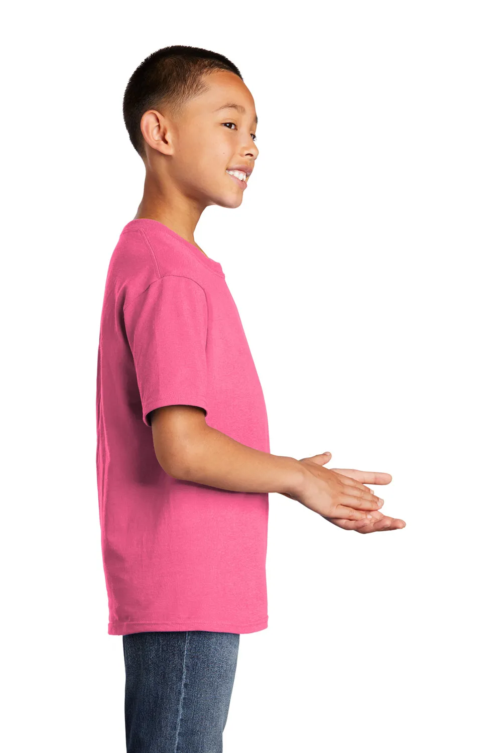 Port & Company Youth Core Short Sleeve Crewneck T-Shirt - Neon Pink  Buy the latest Clothing Port-Company