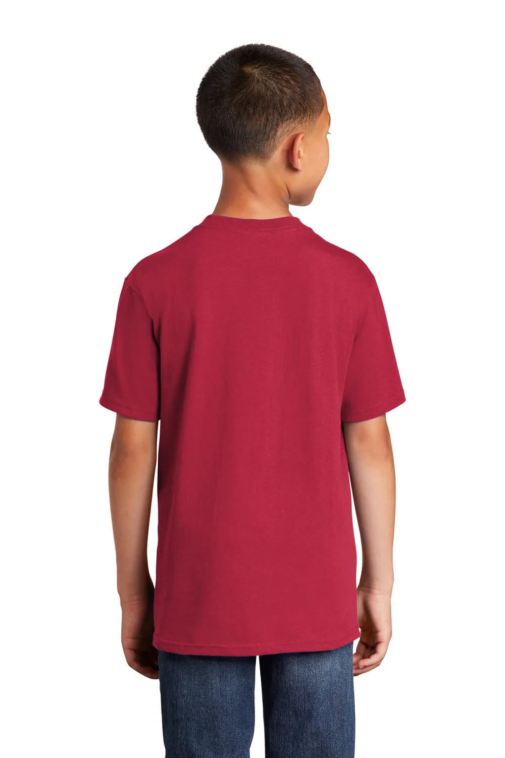 Port & Company Youth Core Short Sleeve Crewneck T-Shirt - Red  Buy the latest Clothing Port-Company