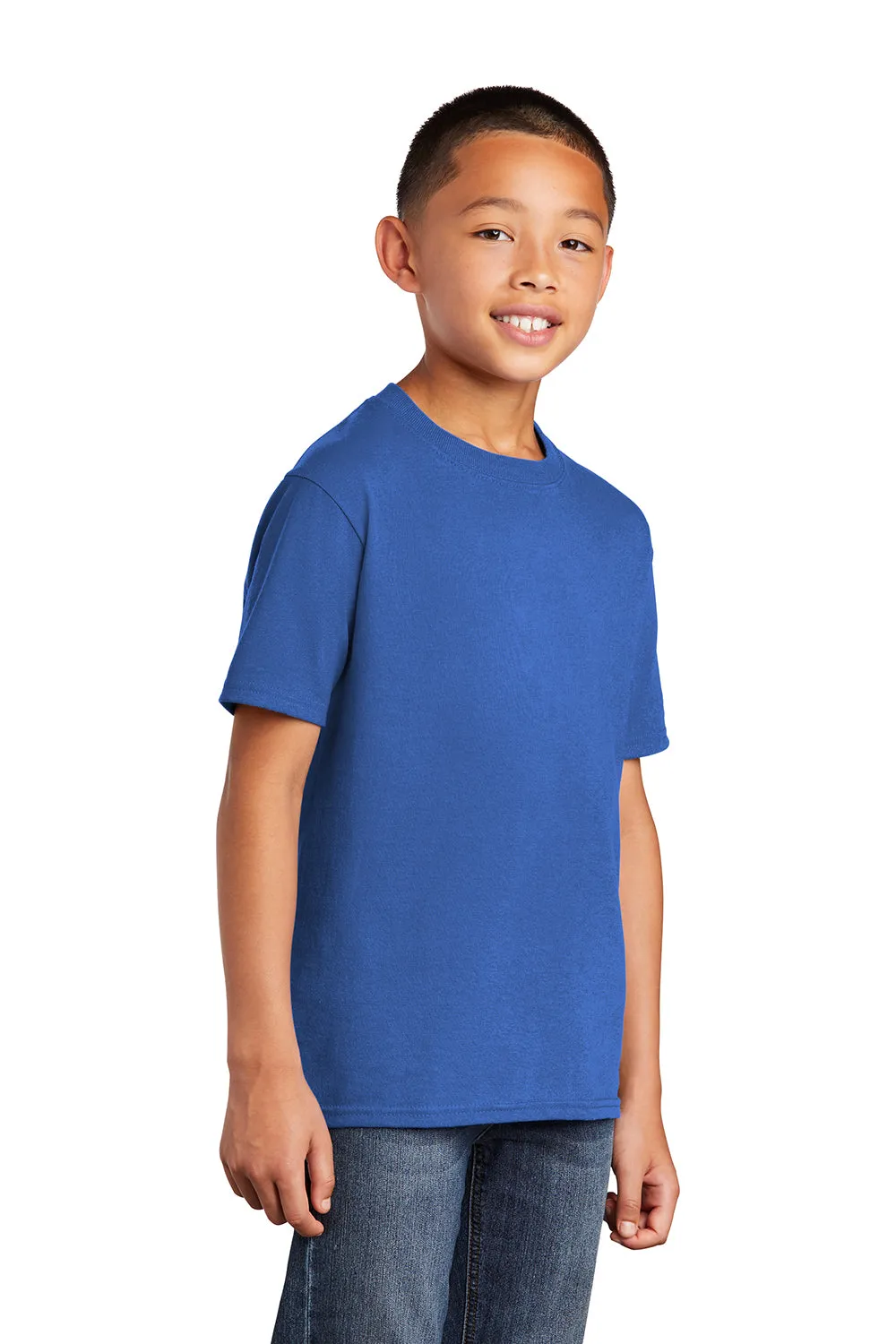 Port & Company Youth Core Short Sleeve Crewneck T-Shirt - Royal Blue  Buy the latest Clothing Port-Company