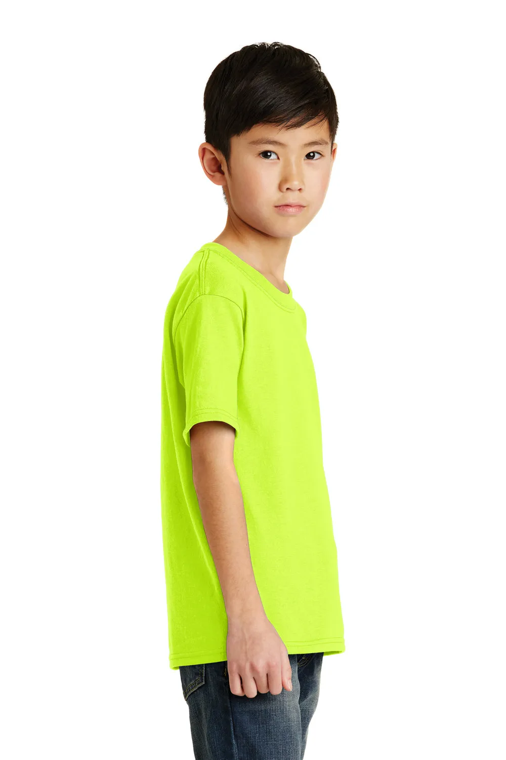 Port & Company Youth Core Short Sleeve Crewneck T-Shirt - Safety Green  Buy the latest Clothing Port-Company