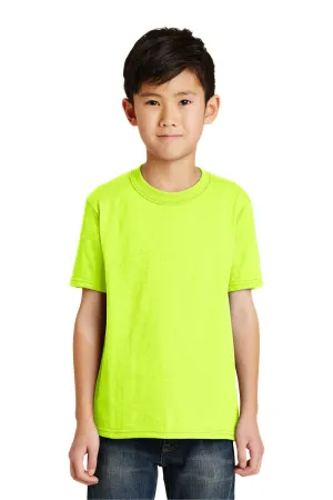 Port & Company Youth Core Short Sleeve Crewneck T-Shirt - Safety Green  Buy the latest Clothing Port-Company