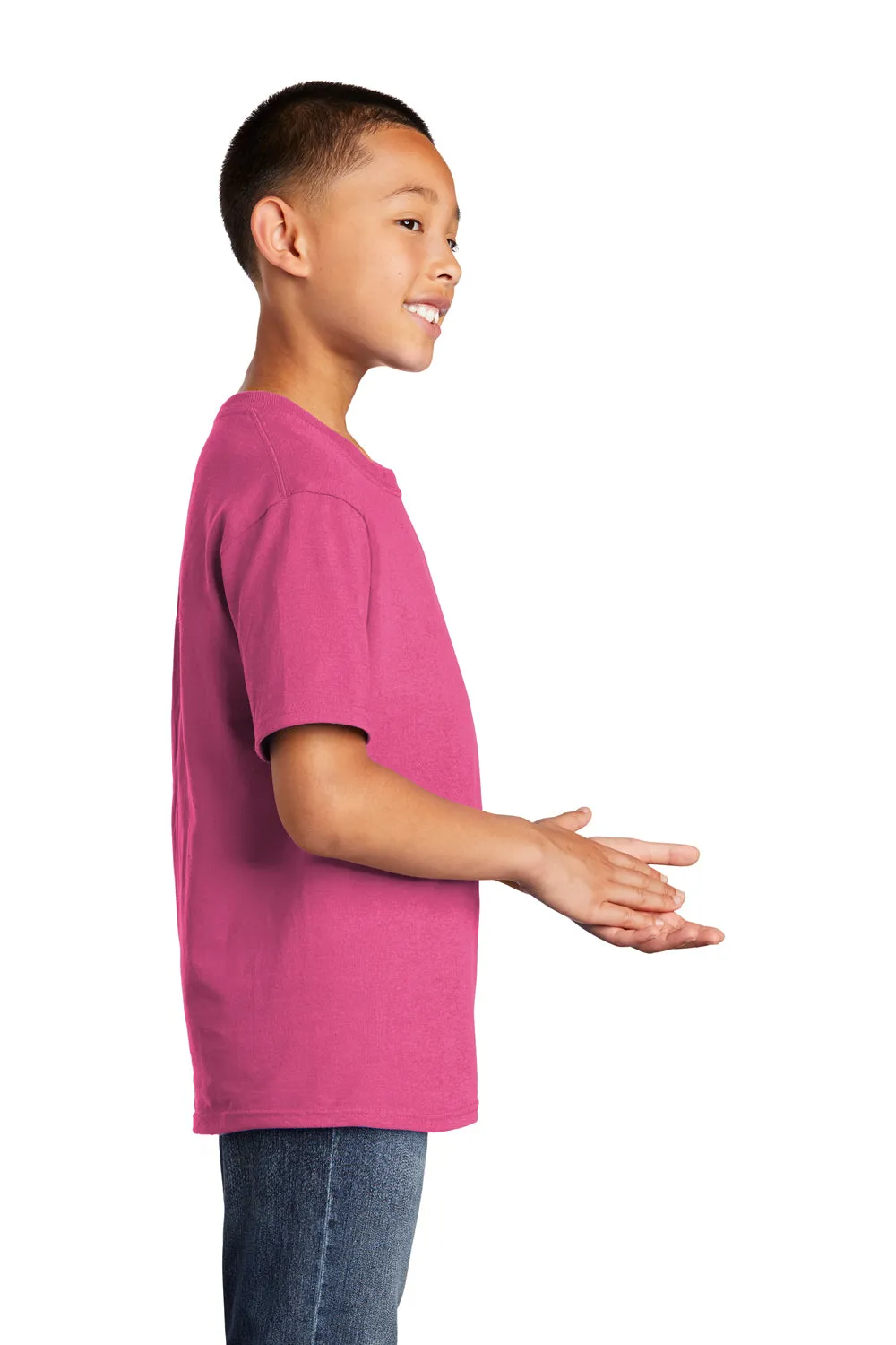 Port & Company Youth Core Short Sleeve Crewneck T-Shirt - Sangria Pink  Buy the latest Clothing Port-Company