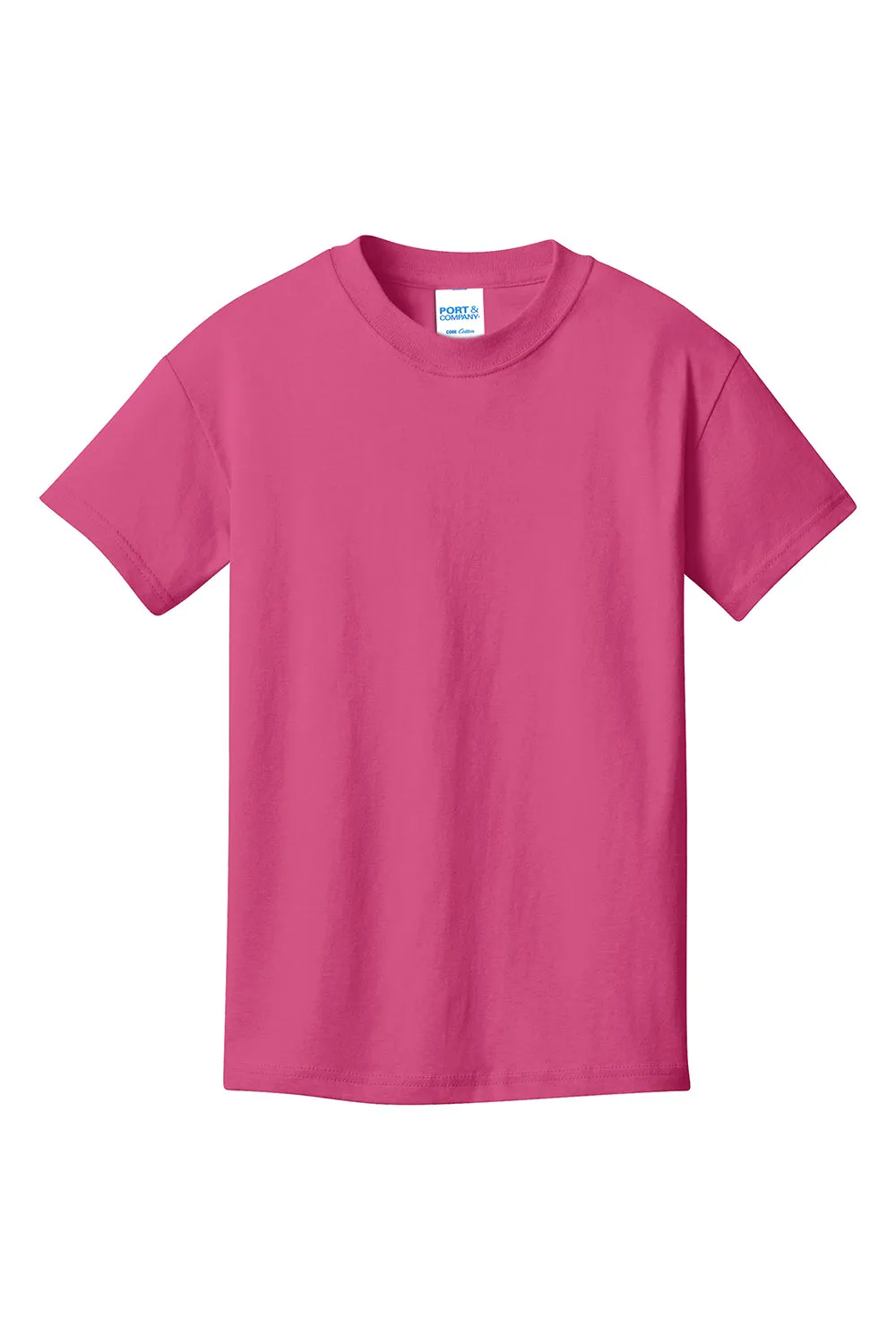 Port & Company Youth Core Short Sleeve Crewneck T-Shirt - Sangria Pink  Buy the latest Clothing Port-Company