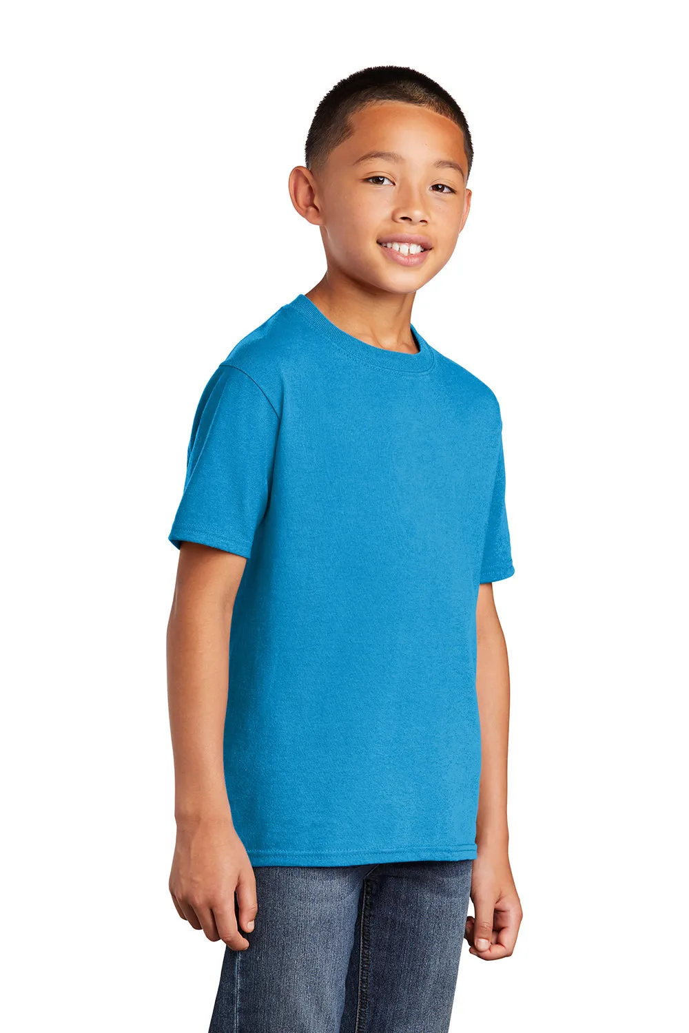 Port & Company Youth Core Short Sleeve Crewneck T-Shirt - Sapphire Blue  Buy the latest Clothing Port-Company