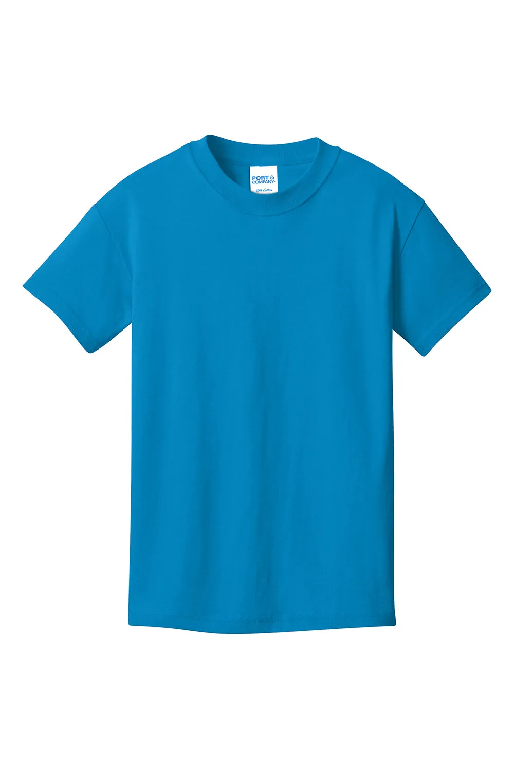 Port & Company Youth Core Short Sleeve Crewneck T-Shirt - Sapphire Blue  Buy the latest Clothing Port-Company
