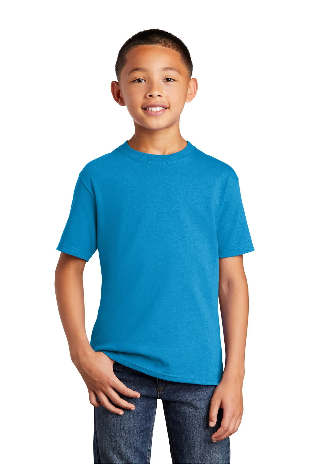 Port & Company Youth Core Short Sleeve Crewneck T-Shirt - Sapphire Blue  Buy the latest Clothing Port-Company