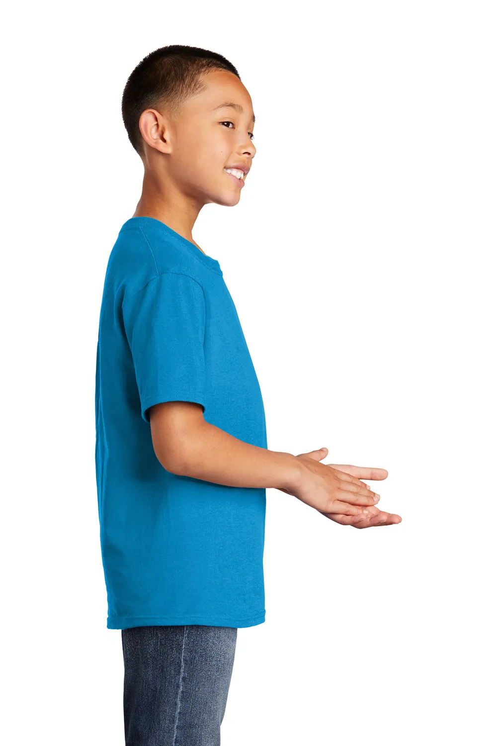 Port & Company Youth Core Short Sleeve Crewneck T-Shirt - Sapphire Blue  Buy the latest Clothing Port-Company
