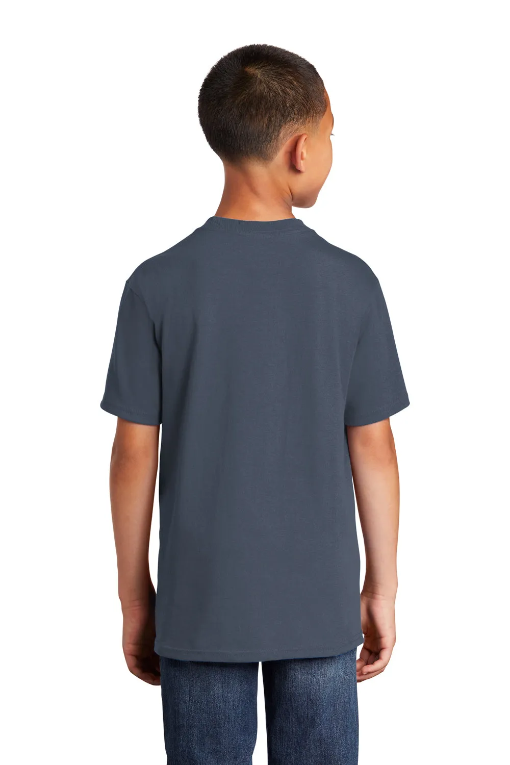 Port & Company Youth Core Short Sleeve Crewneck T-Shirt - Steel Blue  Buy the latest Clothing Port-Company