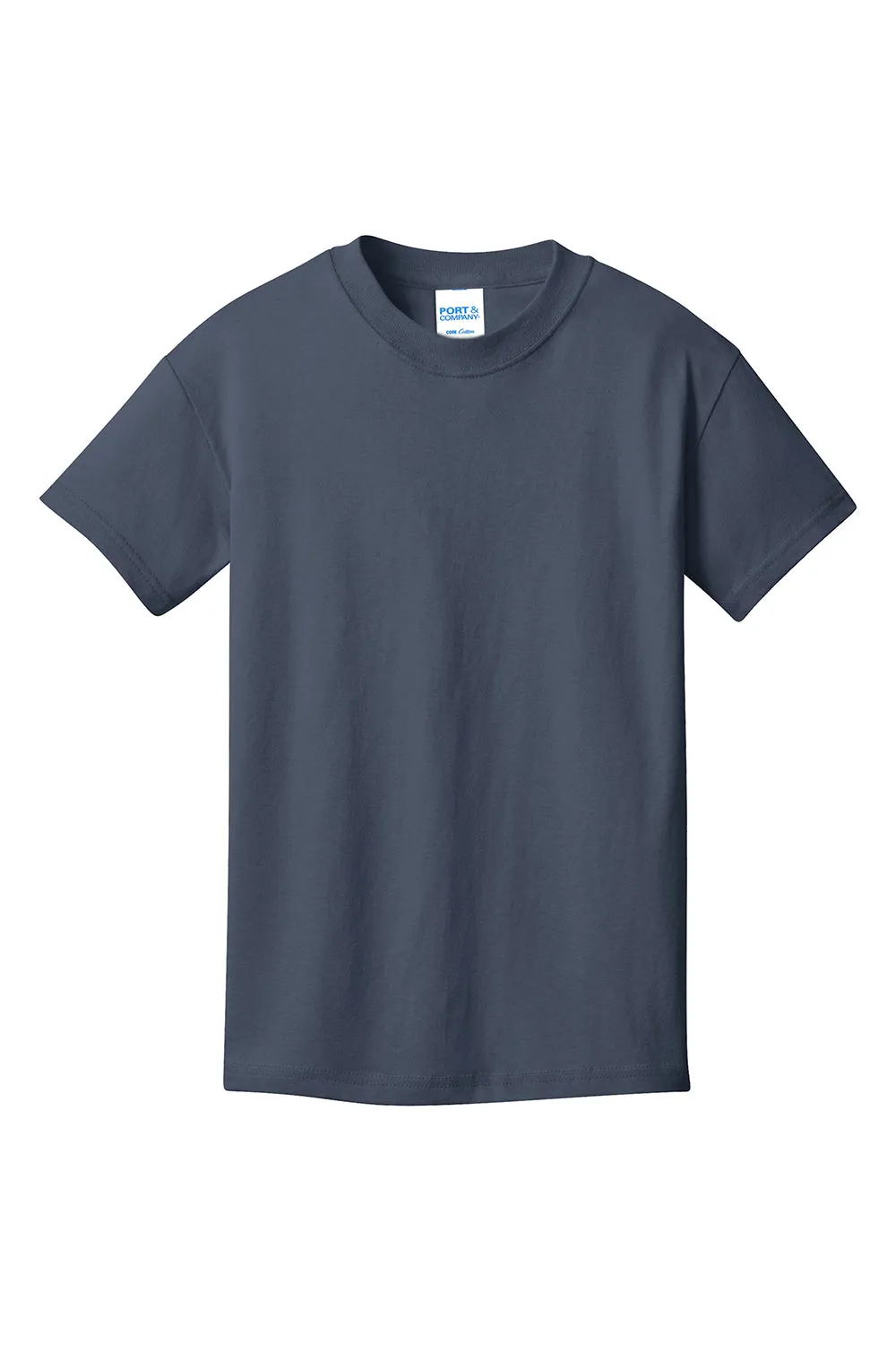 Port & Company Youth Core Short Sleeve Crewneck T-Shirt - Steel Blue  Buy the latest Clothing Port-Company