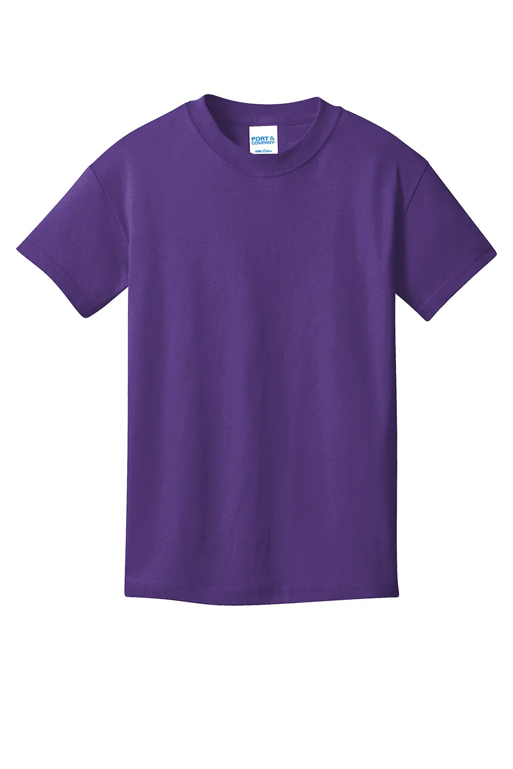Port & Company Youth Core Short Sleeve Crewneck T-Shirt - Team Purple  Buy the latest Clothing Port-Company