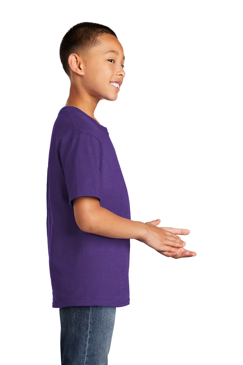 Port & Company Youth Core Short Sleeve Crewneck T-Shirt - Team Purple  Buy the latest Clothing Port-Company