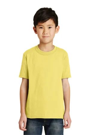 Port & Company Youth Core Short Sleeve Crewneck T-Shirt - Yellow  Buy the latest Clothing Port-Company