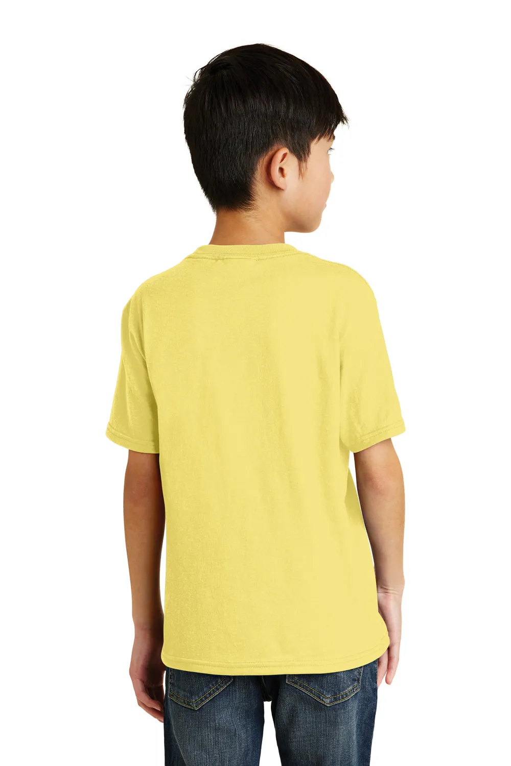 Port & Company Youth Core Short Sleeve Crewneck T-Shirt - Yellow  Buy the latest Clothing Port-Company