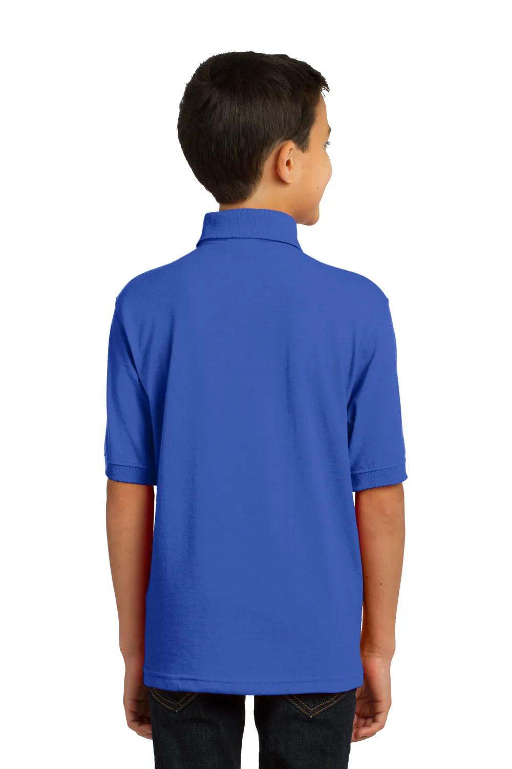 Port & Company Youth Core Stain Resistant Short Sleeve Polo Shirt - Royal Blue  Buy the latest Clothing Port-Company
