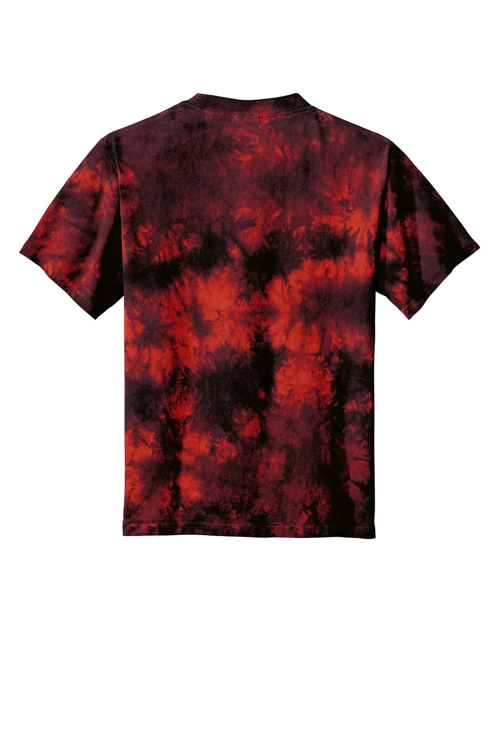 Port & Company Youth Crystal Tie-Dye Short Sleeve Crewneck T-Shirt - Black/Red  Buy the latest Clothing Port-Company