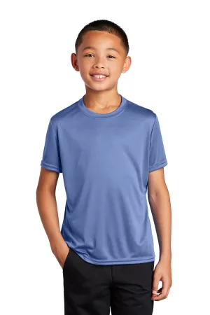 Port & Company Youth Dry Zone Performance Moisture Wicking Short Sleeve Crewneck T-Shirt - Carolina Blue  Buy the latest Clothing Port-Company