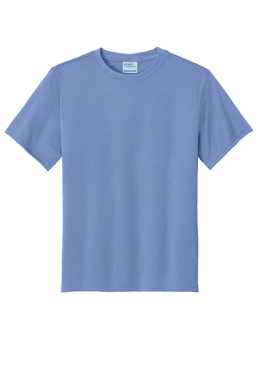Port & Company Youth Dry Zone Performance Moisture Wicking Short Sleeve Crewneck T-Shirt - Carolina Blue  Buy the latest Clothing Port-Company