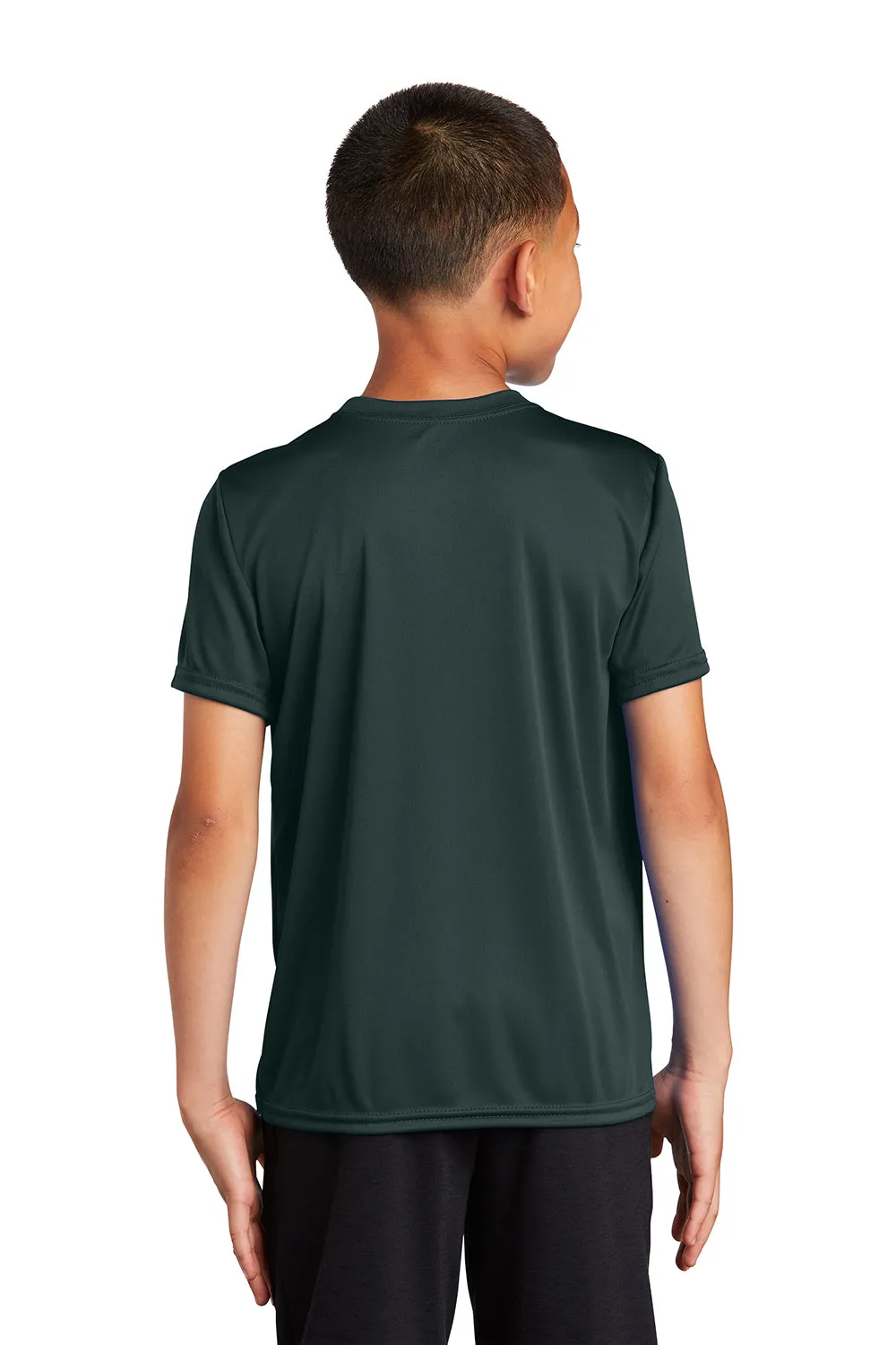 Port & Company Youth Dry Zone Performance Moisture Wicking Short Sleeve Crewneck T-Shirt - Dark Green  Buy the latest Clothing Port-Company