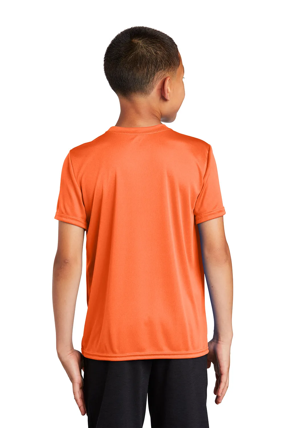 Port & Company Youth Dry Zone Performance Moisture Wicking Short Sleeve Crewneck T-Shirt - Neon Orange  Buy the latest Clothing Port-Company