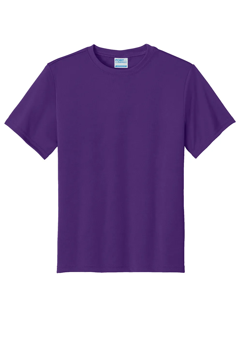 Port & Company Youth Dry Zone Performance Moisture Wicking Short Sleeve Crewneck T-Shirt - Team Purple  Buy the latest Clothing Port-Company