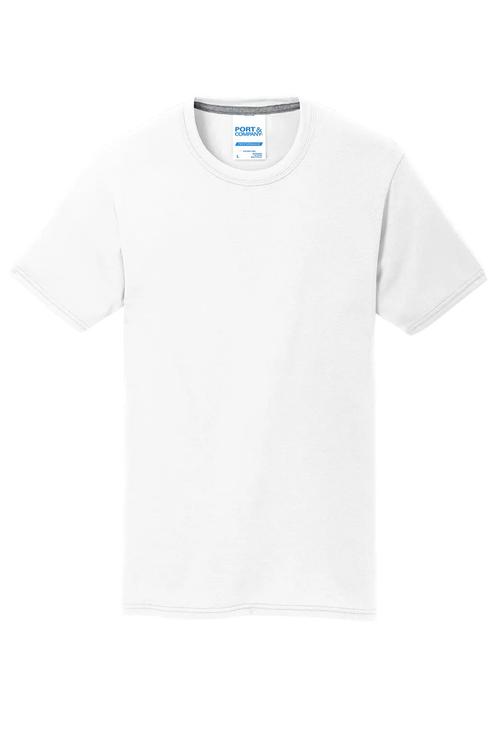 Port & Company Youth Dry Zone Performance Moisture Wicking Short Sleeve Crewneck T-Shirt - White  Buy the latest Clothing Port-Company