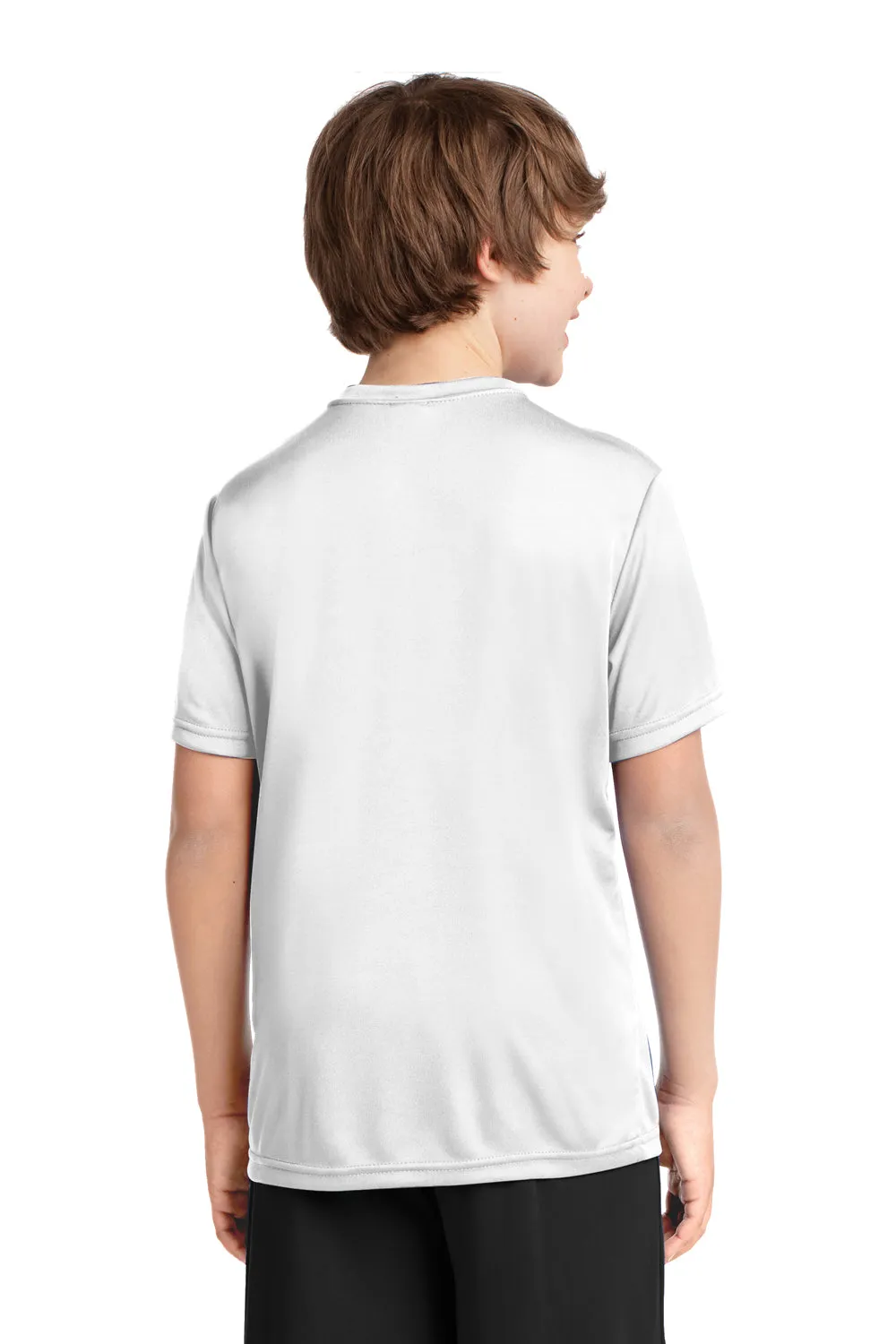 Port & Company Youth Dry Zone Performance Moisture Wicking Short Sleeve Crewneck T-Shirt - White  Buy the latest Clothing Port-Company