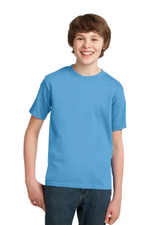 Port & Company Youth Essential Short Sleeve Crewneck T-Shirt - Aquatic Blue  Buy the latest Clothing Port-Company