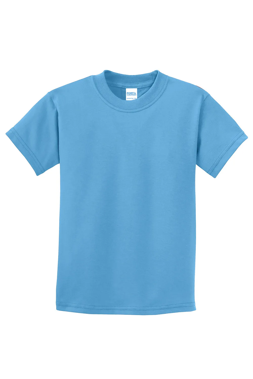 Port & Company Youth Essential Short Sleeve Crewneck T-Shirt - Aquatic Blue  Buy the latest Clothing Port-Company